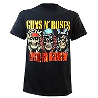 Guns N Roses Men's Appetite for Destruction Skulls T-Shirt Black