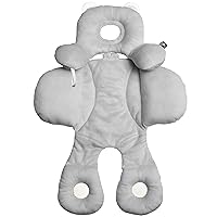BENBAT Total Body Baby Support Pillow - Stroller Or Car Seat Baby Body Support Pillow - Baby Head Support Pillow and Body Support for Babies - Newborn Gifts and Gifts for Baby Shower (Gray)