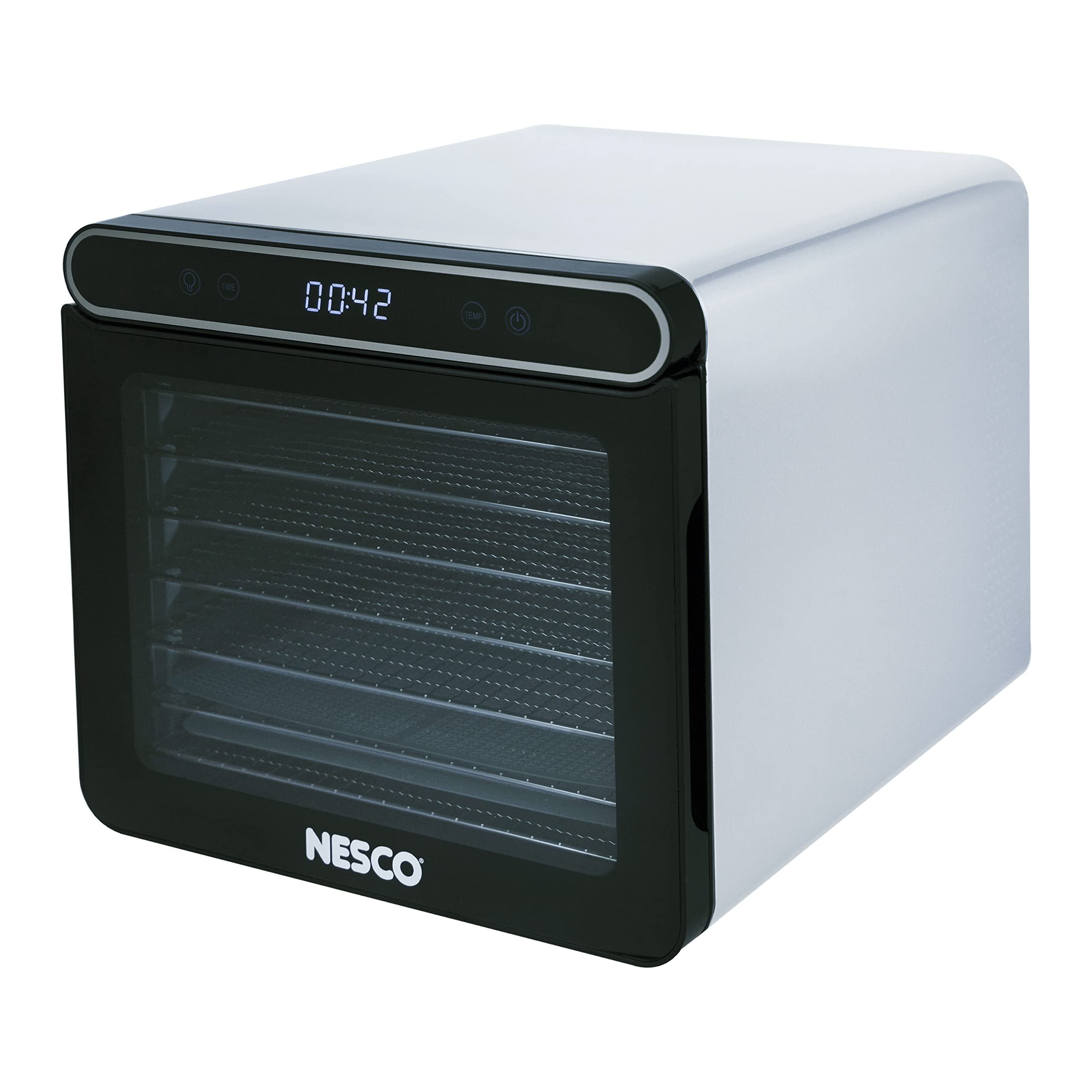 NESCO FD-7SSD Digital Food Dehydrator for Beef Jerky, Dried Fruit and Dog Treats, 7 Stainless Steel Trays, Silver