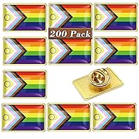 12/24/48/100Pcs-Inclusive New Progress Pride Flag Pin -Enamel LGBT Progressive rainbow Lapel Pins Bulk Decoration for Clothes Bags Gifts Souvenir
