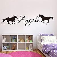 Large Custom Name Horse Wall Decal Animal Decal Personalized Name Unicorn Horse Wall Sticker Vinyl Art Kids Room Nursery Made in USA