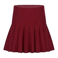 FEESHOW Kids Girl's Classical Tartan Pleated School Uniform Skirt Scooter Skort Mini Skirt
