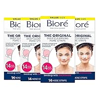 Original, Deep Cleansing Pore Strips, Nose Strips for Blackhead Removal, with Instant Pore Unclogging, features C-Bond Technology, Oil-Free, Non-Comedogenic Use,14 Count, 4-pack