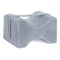 Knee Memory Foam Pillow for Side Sleepers Relief - for Sciatica, Back Adjustable