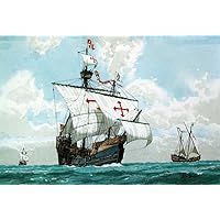 Gifts Delight Laminated 22x15 Poster: The 3 Ships Used by Christopher Columbus Flotilla Facts