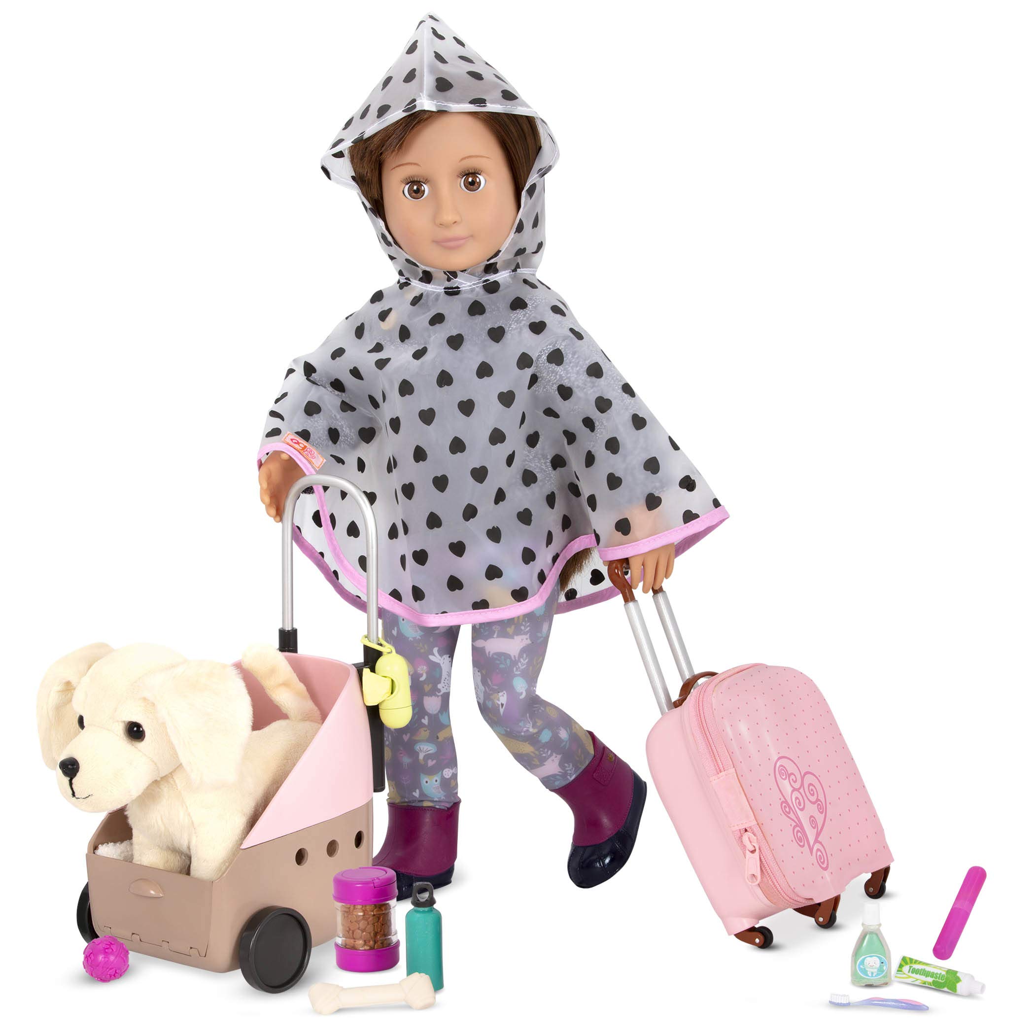 Our Generation- Passenger Pets- Playset, Accessory Set for 18-inch Dolls and Their Pets- Suitable for Ages 3+