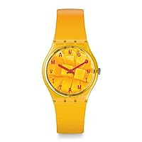 Swatch GO119 Unisex Adult Analogue Quartz Watch with Silicone Strap, Bracelet