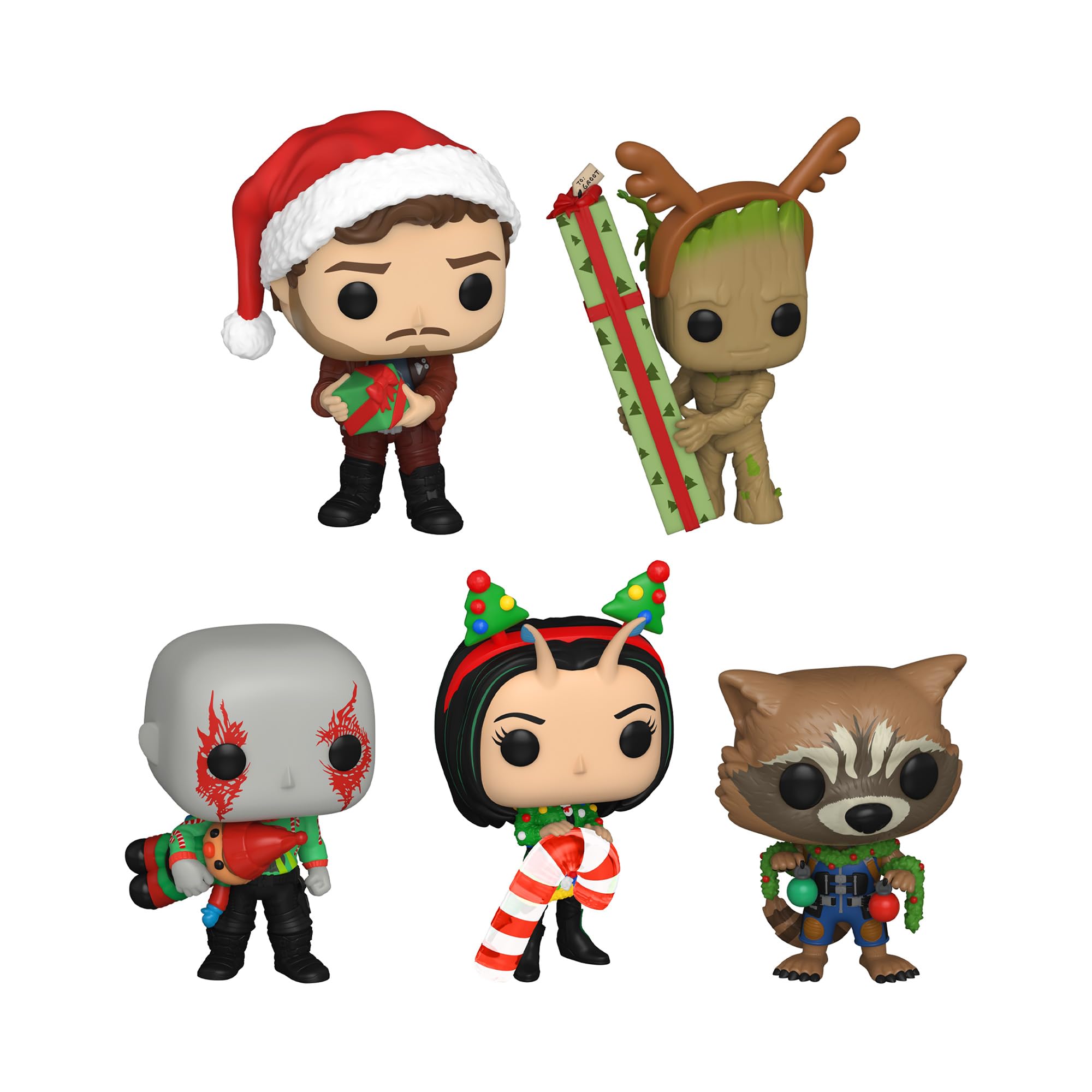 Funko Pop! Marvel Holiday: Guardians of The Galaxy 5 Pack, Amazon Exclusive
