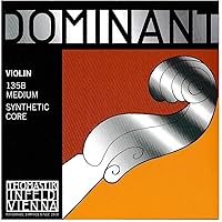 Thomastik Dominant 4/4 Violin String Set - Medium Gauge - Steel Ball-End E