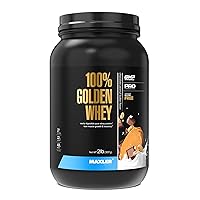 Maxler 100% Golden Whey Protein - 22g of Premium Whey Protein Powder per Serving - Pre Post Intra Workout - Fast-Absorbing Whey Hydrolysate, Isolate, Concentrate Blend - Chocolate Peanut Butter 2 lbs