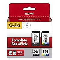 Canon PG-243/ CL-244 Ink Multi pack, Compatible to TR4520, MX492, MG2520, MG2922, TS302 and TS202 Printers