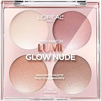 Makeup True Match Lumi Glow Nude Highlighter Makeup Palette, Moon-Kissed, 0.26 oz.