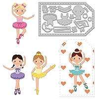 GLOBLELAND Dancing People Cutting Dies Dancers Carbon Steel Die Cuts for DIY Crafting Embossing Stencil Template for Card Making Scrapbooking Photo Album Decoration