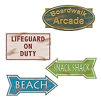 Beach Sign Cutouts Party Accessory