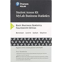 Basic Business Statistics: Concepts and Applications -- MyLab Statistics with Pearson eText Access Code