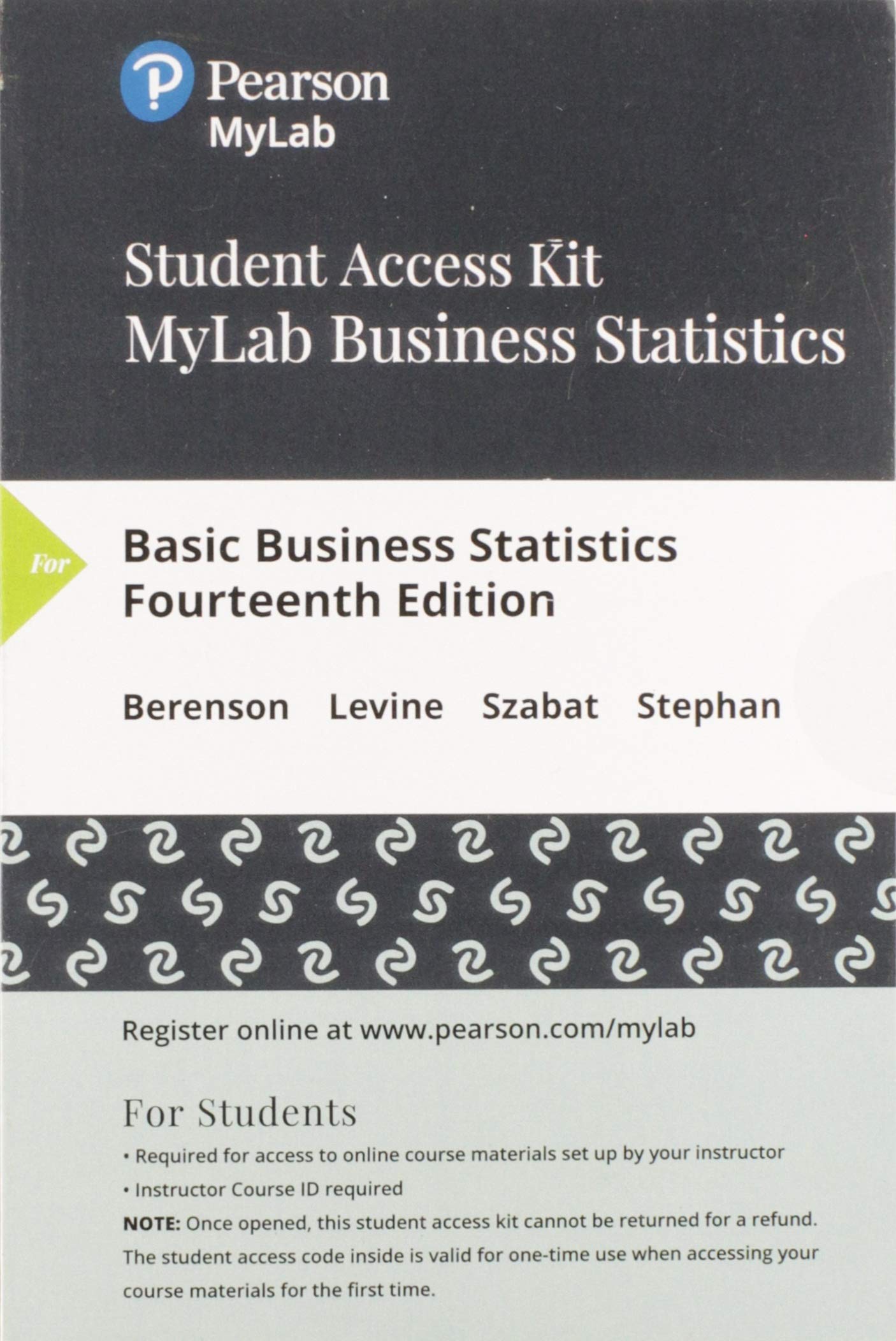Basic Business Statistics: Concepts and Applications -- MyLab Statistics with Pearson eText Access Code