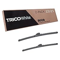 TRICO White 22 Inch & 21 Inch Pack of 2 Extreme Weather Winter Automotive Replacement Windshield Wiper Blades for My Car (35-2221)