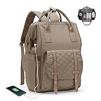 Diaper Bag Backpack,Travel Essentials Baby Bag for Girls Boy Maternity Baby Changing Bags Unisex Baby Diaper Backpack Waterproof Travel Backpack with Insulated Pockets & Stroller Straps Khaki