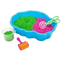 Educational Insights Playfoam Pluffle Sensory Station with 2 Colors of Playfoam Pluffle for Sensory Bins, Ages 3+