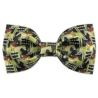 Men's 100% Satin Silk Racehorse Bow Ties Pre-tied Solid Horse Racing Bowtie