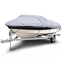 B-1201-X5 1200 Denier V-Hull Runabout Boat Cover Gray 18'-20' Long (Beam Width Up to 102