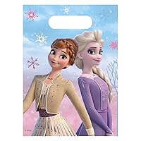 Procos - Party Loot Bags Disney Frozen II Wind Spirit Candy Gift Bags, 6 Pieces, 6 Units (Pack of 1), 94074