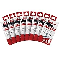 Tomcat Press 'N Set Mouse Trap for Indoor or Outdoor Use, Plastic Spring-Loaded Mouse Killer with Grab Tab, 8 Pack (16 Traps)
