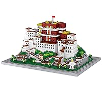 Potala Palace Fortress Building Blocks Set (2782Pcs) Famous World Architecture Educational Toys Micro Bricks for Kids Adults