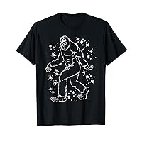 Bigfoot Sasquatch Humor Funny Science Fiction Retro Yeti T-Shirt