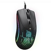 Gaming Model O 2 Wired Gaming Mouse - 59g Ultralight, FPS, 26,000 DPI, Motion Sync, 80M Click Rated Switches, 6 Programmable Buttons, Ambidextrous, RGB, PTFE Feet - Black
