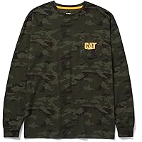 Caterpillar Men's Trademark Pocket Long Sleeve T-Shirt
