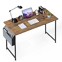YSSOA Computer, Modern Simple Style Home Office, Study Student Writing, Vintage Wooden Desk, 47 Inch New, Brown