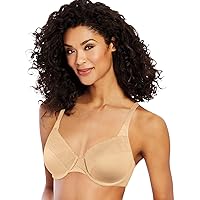 Bali Passion For Comfort Underwire Bra with Full-Coverage, Light Lift Back Smoothing Shapewear Bra for Everyday Wear
