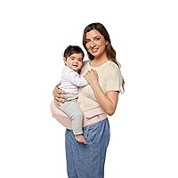 Ergobaby All Carry Positions Baby Carrier Hip Seat with Enhanced Lumbar Support (7-45 Lb), Alta Hip Seat, Pink Quartz