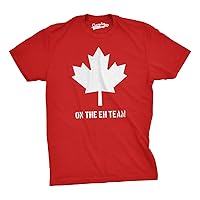 Mens On The Eh Team Canada T Shirt Funny Novelty Sarcasm Canadian Gift Cool