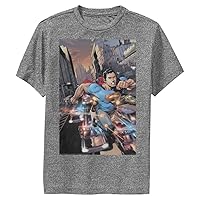 Warner Brothers Superman Action One Boys Short Sleeve Tee Shirt