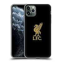 Head Case Designs Officially Licensed Liverpool Football Club Gold Logo On Black Liver Bird Soft Gel Case Compatible with Apple iPhone 11 Pro Max