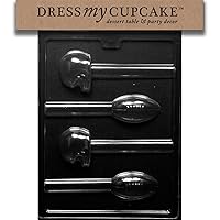 Dress My Cupcake Chocolate Candy Mold, Football and Helmet Pretzel Lollipops