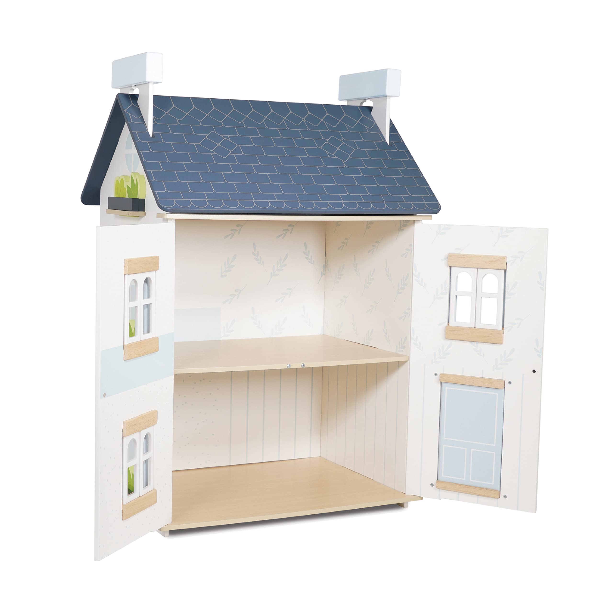 Le Toy Van - Wooden- Sky Doll House - Kids Dream House - 2 Storey with Attic - Fill with Dollhouse Accessories - Suitable for Ages 3+