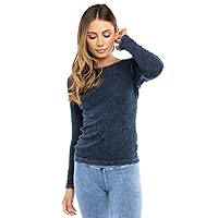 Hard Tail Forever Women's Long Sleeve Cotton Crewneck T-Shirt Style T-185
