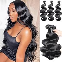 20 22 24 Inch Bundles Human Hair Bundles Body Wave Bundles Human Hair 12A Brazilian Hair Bundles 3 Bundles Human Hair Quick Weave Bundles Deals Human Hair 100% Unprocessed Virgin Brazilian