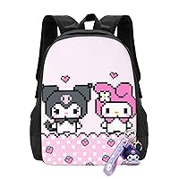 Ku Romi Kawaii Backpack Cartoon Backpack Lightweight Daily Travel Bag Adult Backpack Laptop Backpack Ku Romi Merch Gifts With Keychain