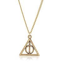 Alex and Ani Replenishment 19 Women's Deathly Hallows 24 in Expandable Necklace, Rafaelian Gold
