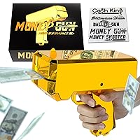 Money Gun Shooter Money Gun for Movies That Look Real, Prop Gun Make it Rain, Handheld Cash Gun for Game Movies Party