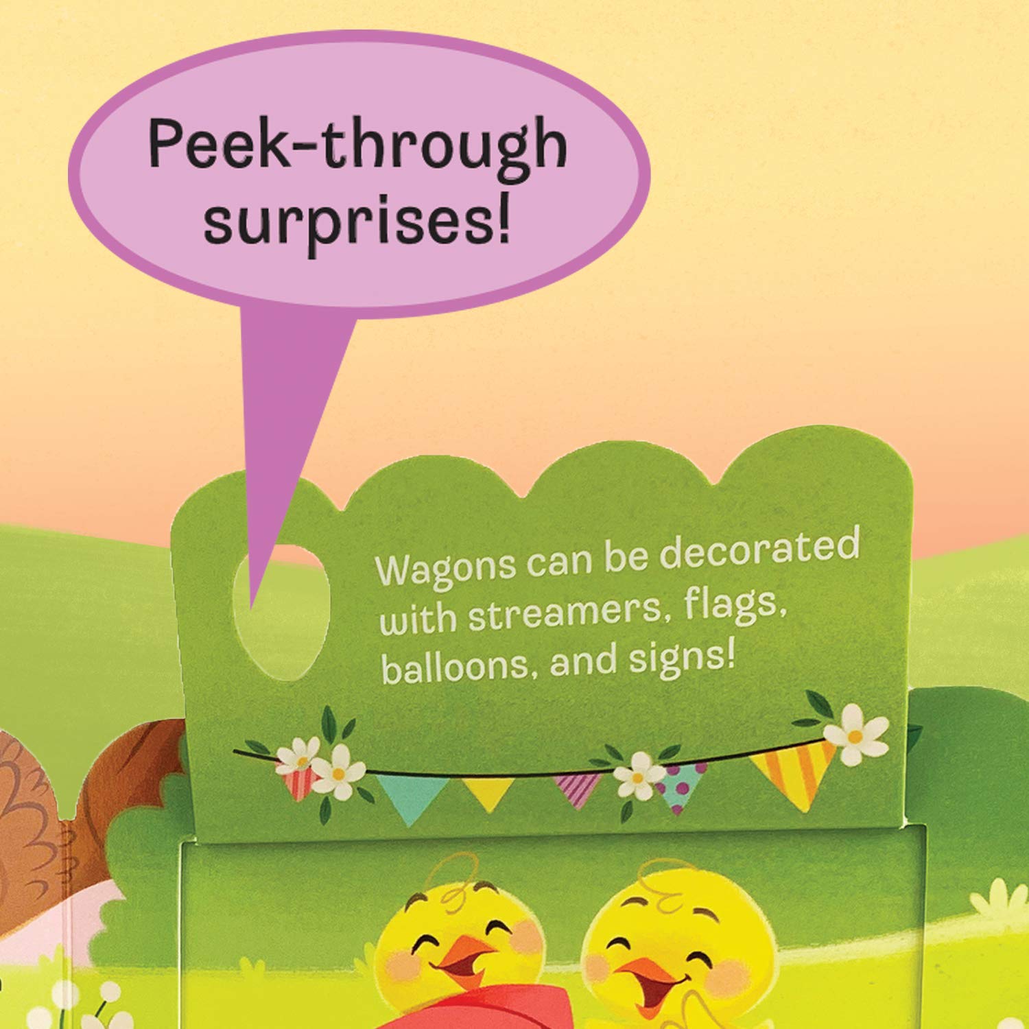 Peek-a-Flap Hop - Children's Lift-a-Flap Board Book Gift for Easter Basket Stuffers, Ages 2-5