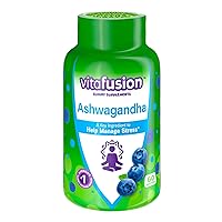 Vitafusion Chewable Calcium Gummy Vitamins 100 Count & Ashwagandha Gummies 60 Count Bundle