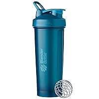 BlenderBottle Classic V2 Shaker Bottle Perfect for Protein Shakes and Pre Workout, 32-Ounce, Ocean Blue
