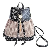 Sports Fan Backpacks Backpack Stone Tassel Lock - Small Weave Bag Pattern Drawstring Cover Large Dog (Red, One Size)