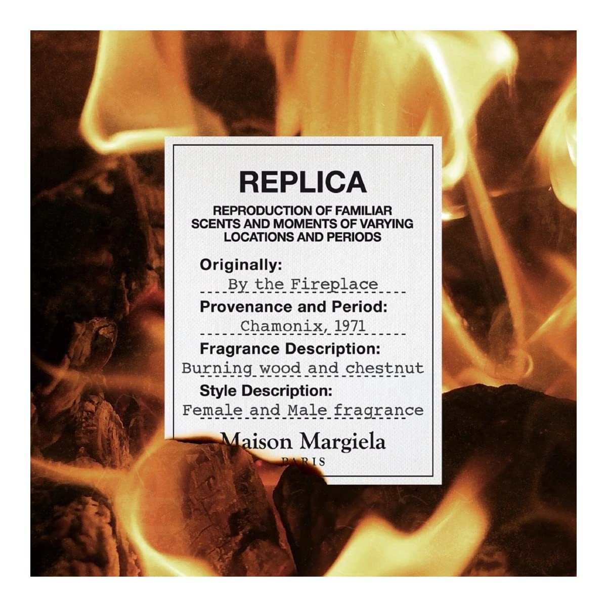 Eau de Toilette Spray for Maison Margiela | Replica by the Fireplace | Smoky Woody Aroma | 3.4 oz