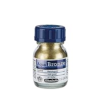 Schmincke - Aqua-Bronze, rich gold, 20 ml, 15 811 032, shiny metallic effects on gouache and watercolor paintings, paper, cardboard, painting board, canvas